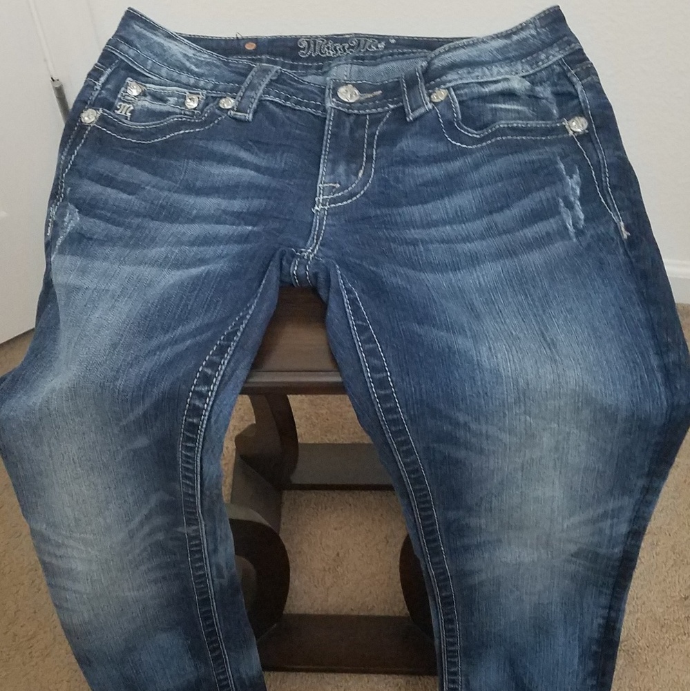 Miss Me Signature Rise Skinny Embellished Jeans